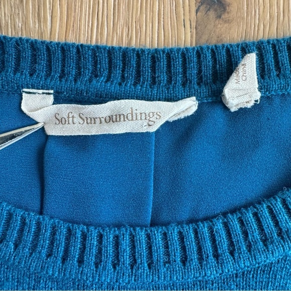 Soft Surroundings Sirena Sweater Women’s Wool Alpaca Split Back size Medium - Picture 3 of 12